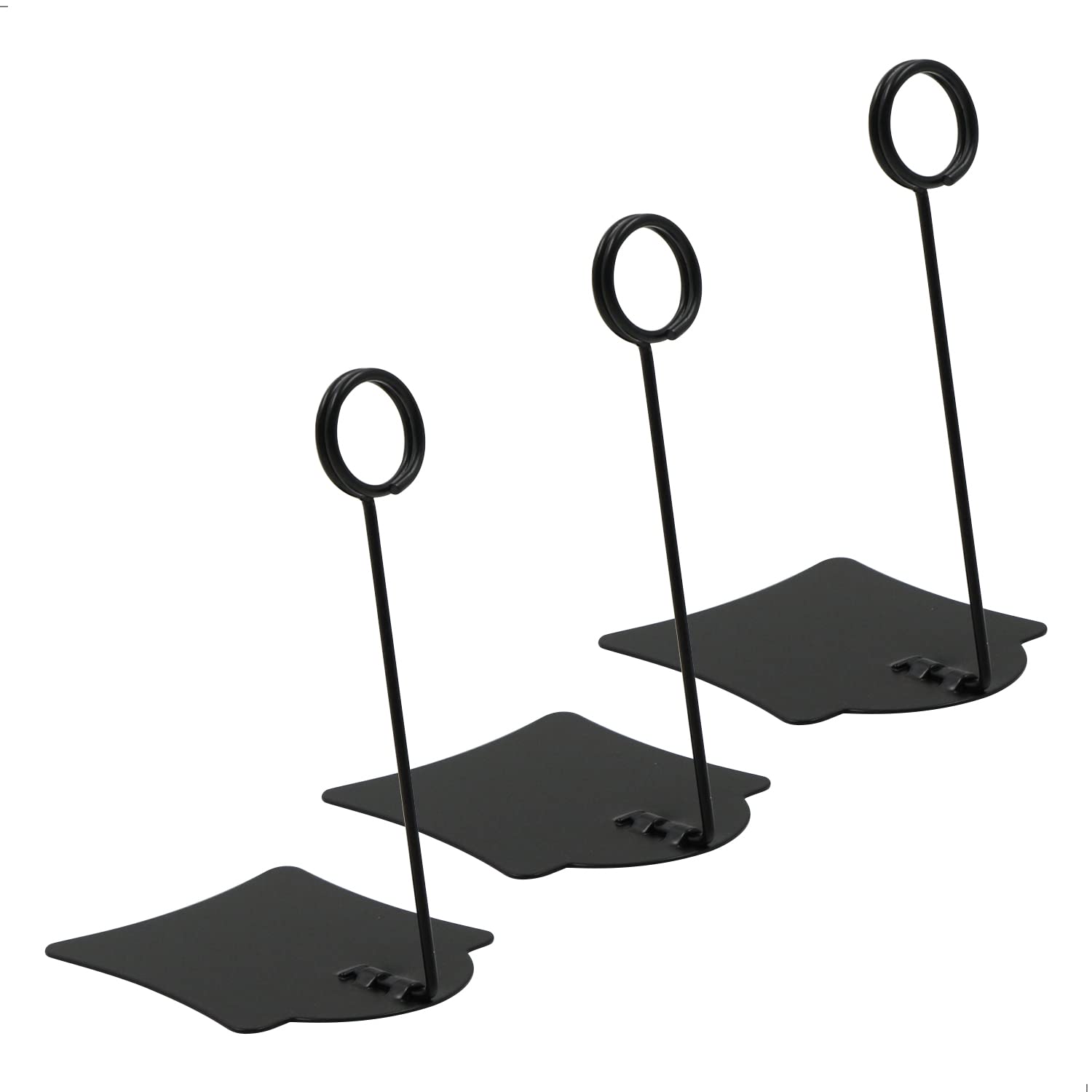 Porta Mollette Memo Clip Portaetichette - Nero Cartellini Prezzi Per Dei Numeri Tavola Del Pane Supermercato Espositori Verticali Prodotti Adatte Portabiglietti Portadocumenti Ufficio 10 Pezzi