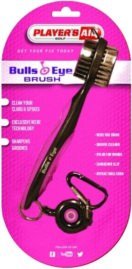 Gt Golf Supplies Bulls-Eye Brush - Black/Pink