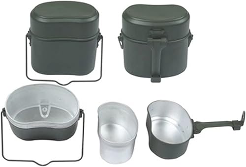 Miniatura 6 de Kit de desorden, multifunción de aleación de aluminio portátil de estaño para almuerzo, contenedor de utensilios de cocina para acampar al aire