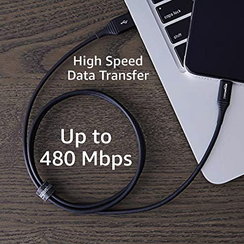 Image of AmazonBasics Lightning to USB A Cable - Premium Collection, MFi Certified iPhone Charger,Black,3 Foot