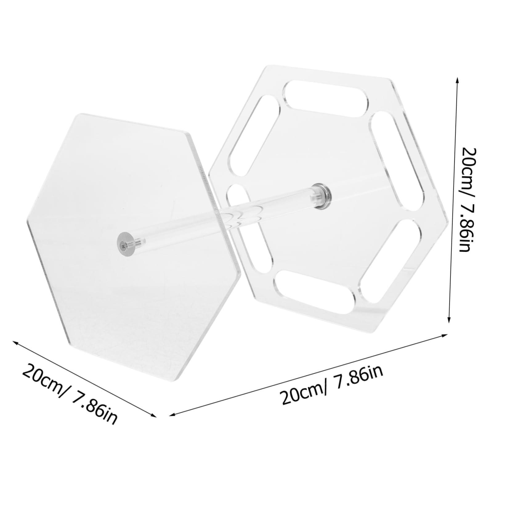 Ciieeo Elegant 6-sided Acrylic Glasses Hanger Rotating Sunglasses Display Rack Desk Accessory