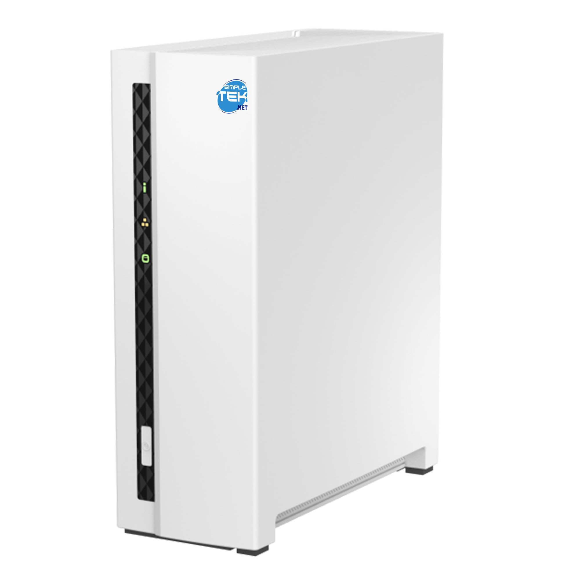 SIMPLETEK - Sistema di archiviazione di rete domestica NAS con 2 GB RAM, 1-Bay con HDD da 1TB preinstallato, USB, LAN gigabit (Ricondizionato)