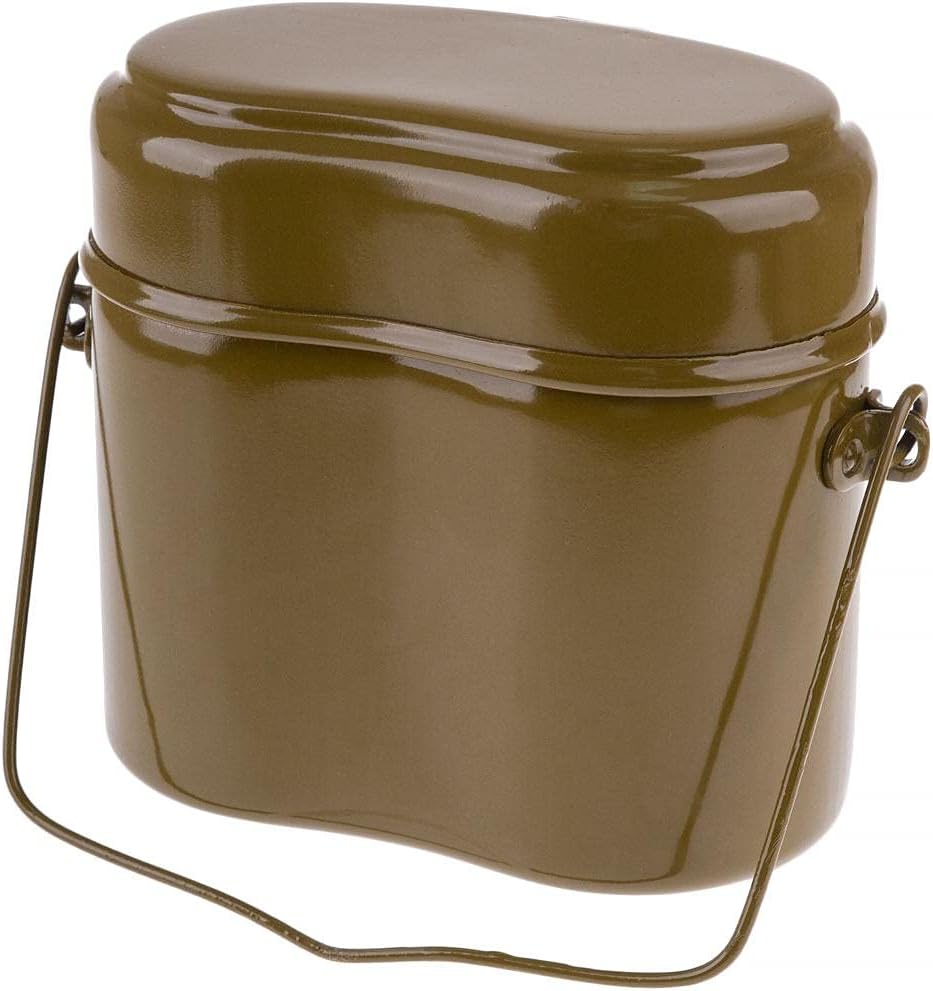 Russian Army Soldier Mess & Griddle /2 in ONE Mess Kit/ Made in USSR Original Soviet Canteen New 1984 Original WWII Type