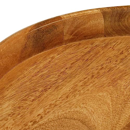 Tables basses rondes bois manguier massif lot de 3 bout de canapé - 7
