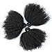 Mongolian Afro Kinky Curly Bundles Human Hair 4B 4C Afro Kinky Human Hair Bundles for Black Women (8 8 8 Inch) 100% Unprocessed Virgin Hair Extensions Afro Curly Weave Bundles Natural Color