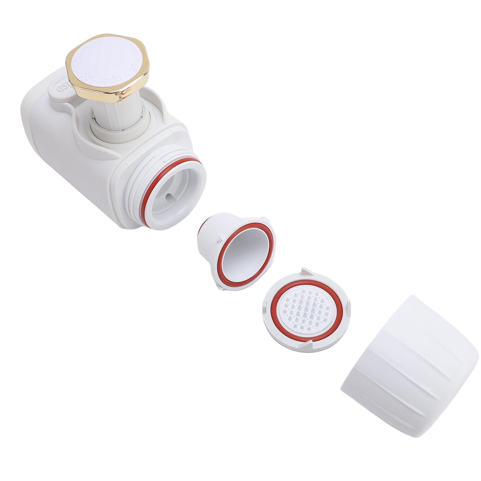 YUYTE Cafetera Portátil de Mano para Café Molido y Cápsulas Manual (WHITE)