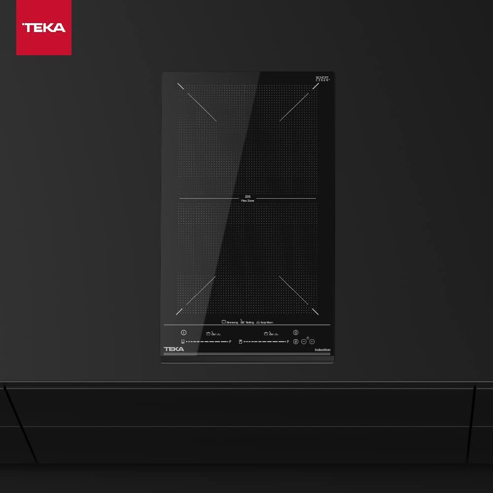 Teka Placa Modular Inducción 30 cm, 3 Zonas (2 + Flex), Touch Control Multislider, Power Plus, Sistema Fast-Click, Modelo IZF 32400 MSP
