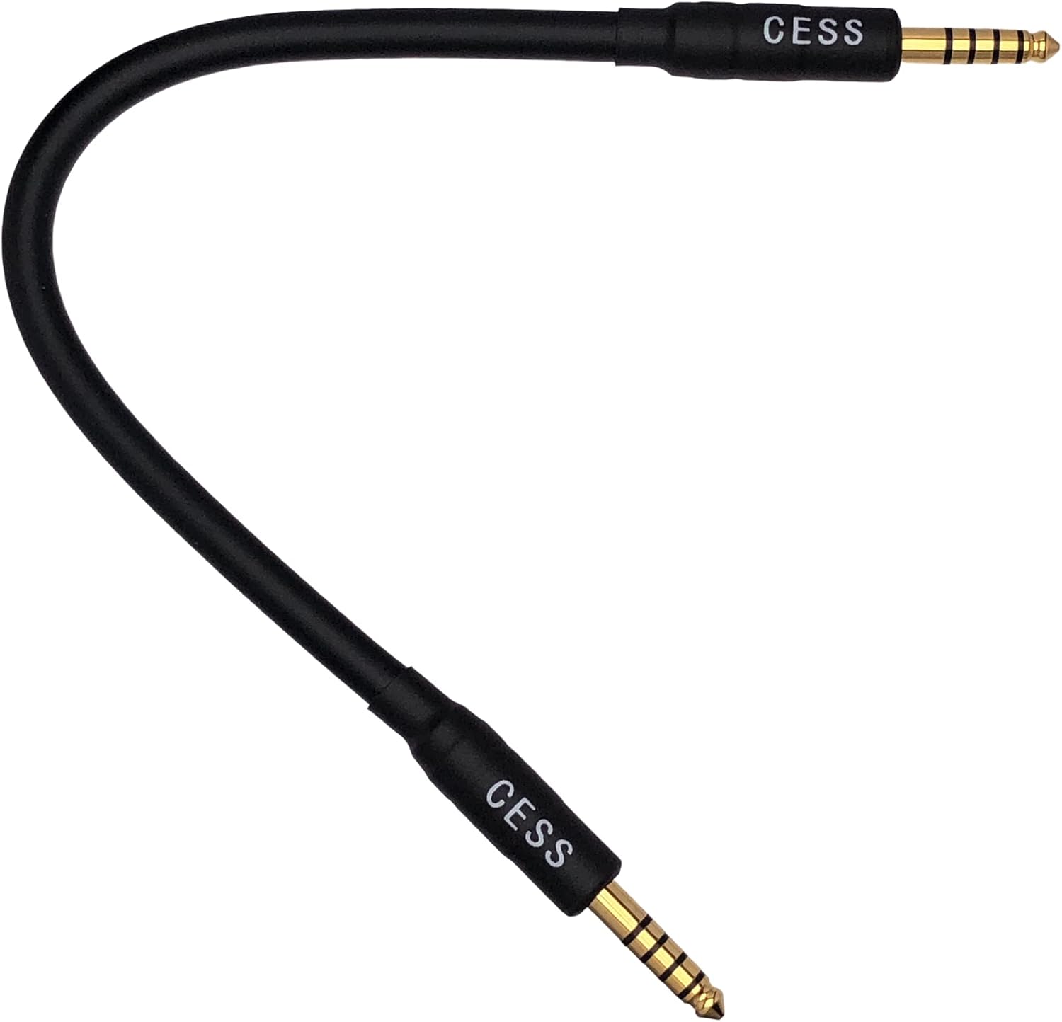 CNCESS 4.4mm Balanced Male to Male Audio Cable, Shielded, Niche Interconnect for Compact Stacks, 6 in