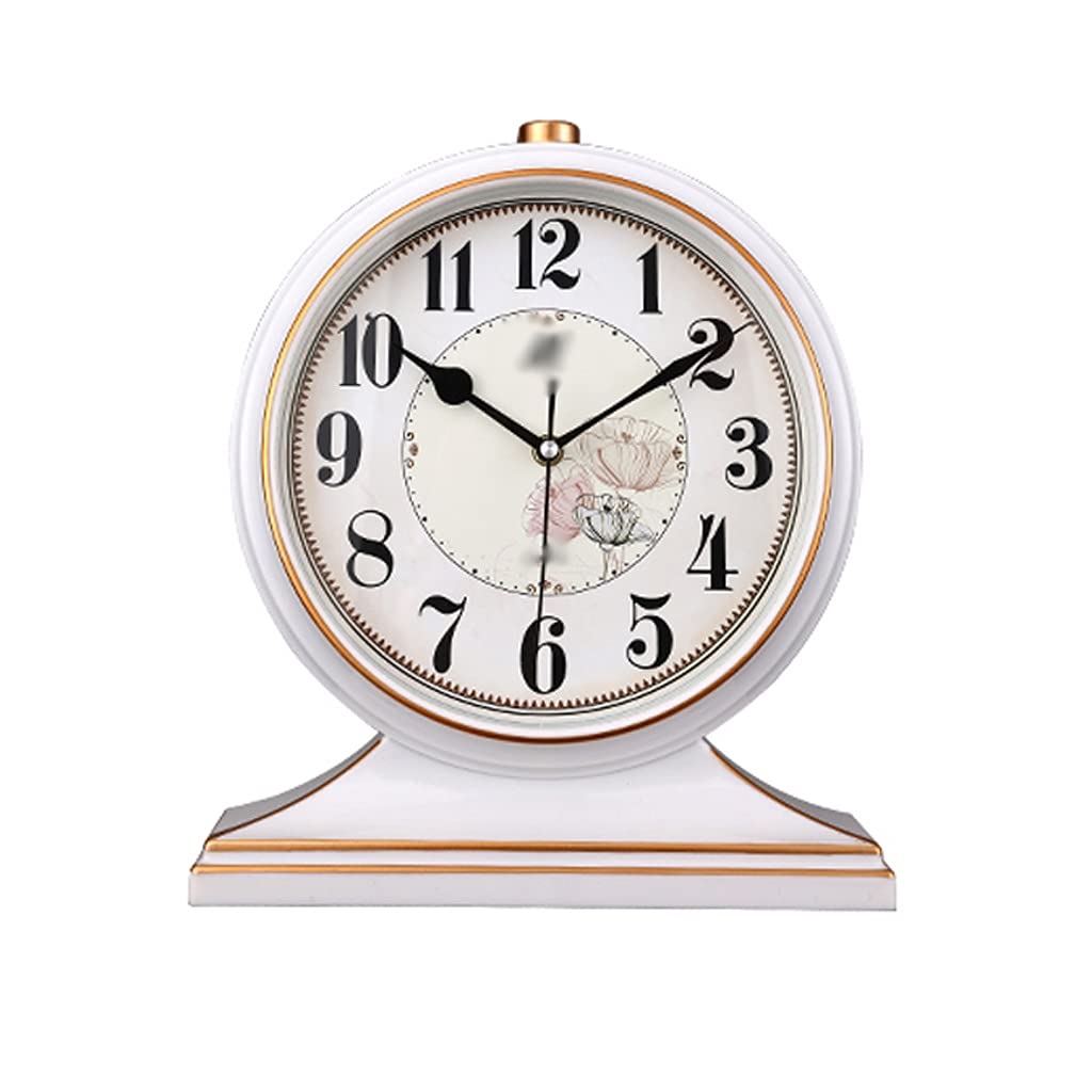 Reloj de escritorio grande silencioso para salón y adorno de mesa