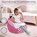 Disney Minnie Mouse Kids Foam Filled Bean Bag Chair, Soft Plush Character Lounge Seat for Bedroom or Playroom