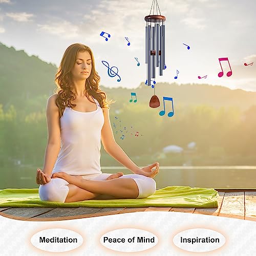 image for Bursvik Large Aluminium Wind Chimes 37 Inches to Create a Zen Atmosphe