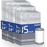Fantictas Travel Vacuum Storage Bags with Rechargeable Air Pump, 15 Pack Portable Space Saver Bags, Compression Bags for Clothing, Bedding, Seasonal Storage & Packing Bags for Moving