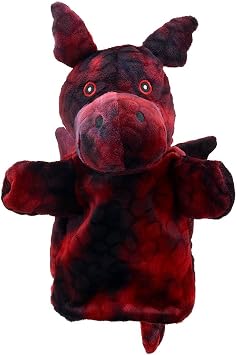 The Puppet Company - Eco Animal Puppet Buddies - Dragon Red