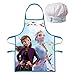 KnBo 2 TLG. Set Kinderschürze + Kochmütze Frozen Eiskönigin größenverstellbar fleckenabweisend blau *Neu*&*Ovp*