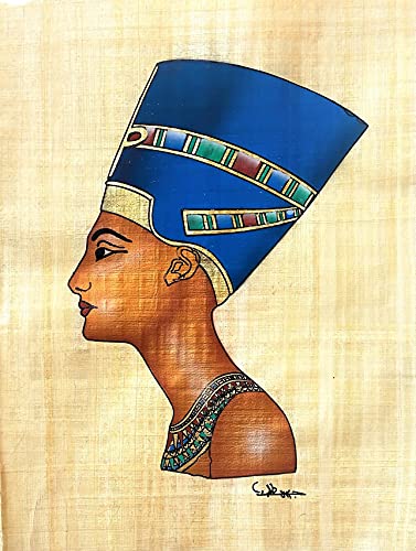 NileCart Collection of 4 Hand Painted Egyptian Papyrus Paintings, Size 13x17 in, Modern Traditional Style, Unframed, Indoor Use, Perfect for Bedroom, Living Room, Office - image 4