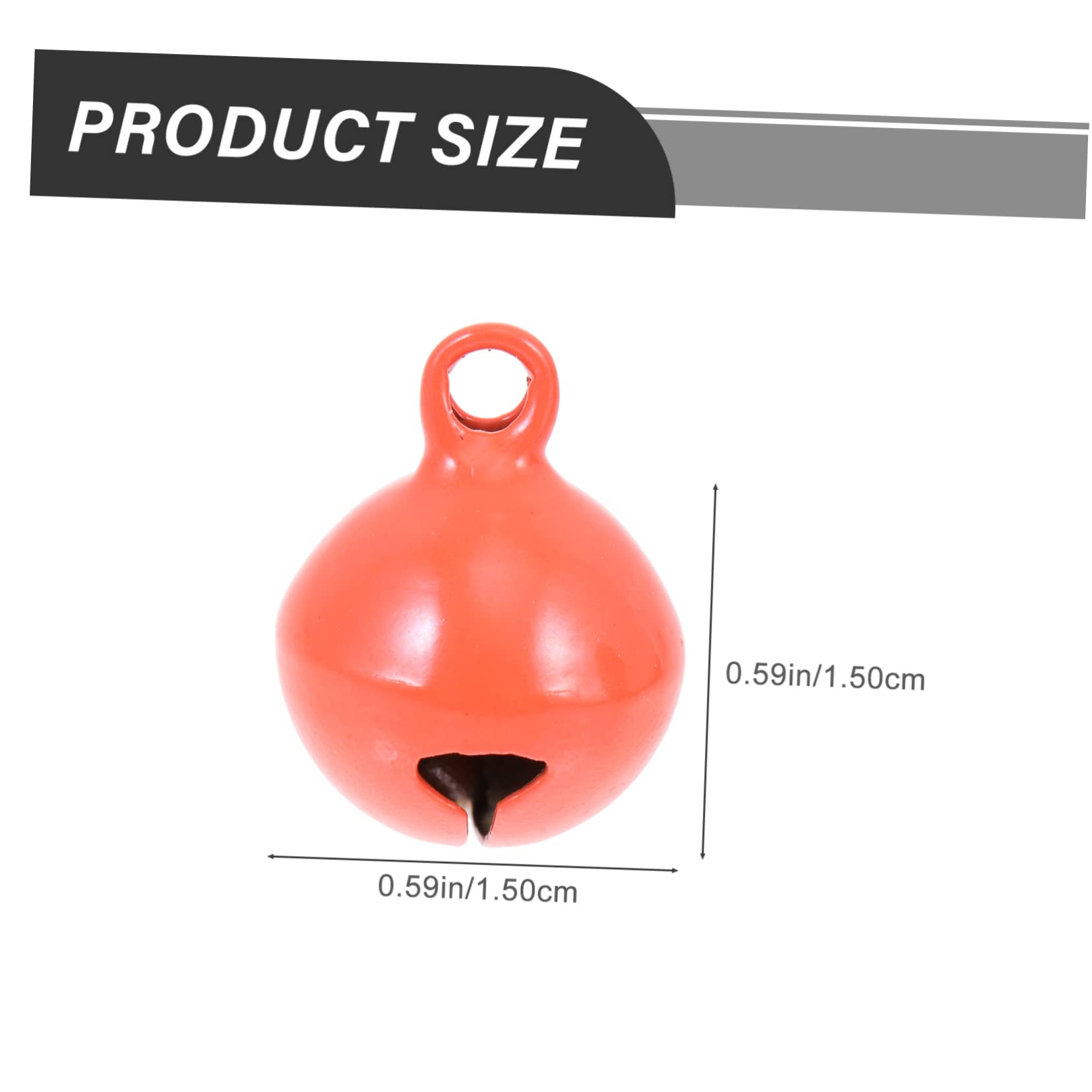 ERINGOGO Elegant Bell Ornaments 18 Pcs Small Bells Christmas Tree Decor Beads Keychain Pendant Crafts for DIY