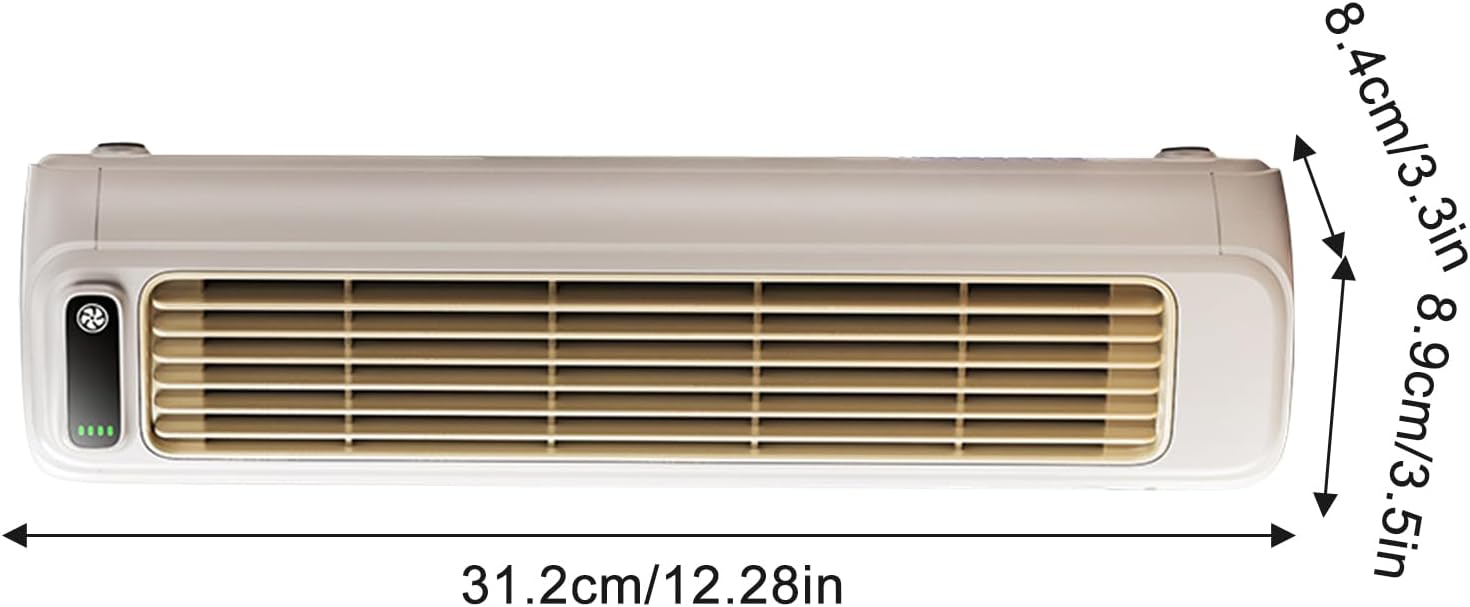 Fans That Blow Cold Air, Desktop Portable Tower Fan, 3 Modes Adjustable AC Personal Air Cooler Lightweight and Easy to Carry, Small Desk Fan for Home Desk Workplace (Beige)