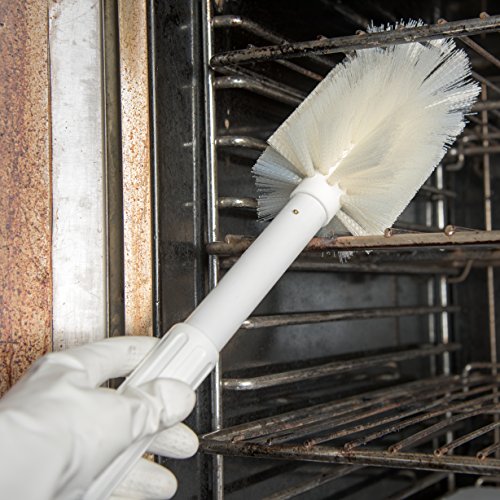 Image of SPARTA Industial Tank Brush Pipe Brush, Drain Brush with Handle for Commercial Kitchens, Polyester Bristle, 3.5 Inch, White