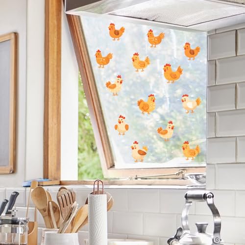 Vinilos decorativos de pared con animales tiernos, 9 piezas miniatura 6