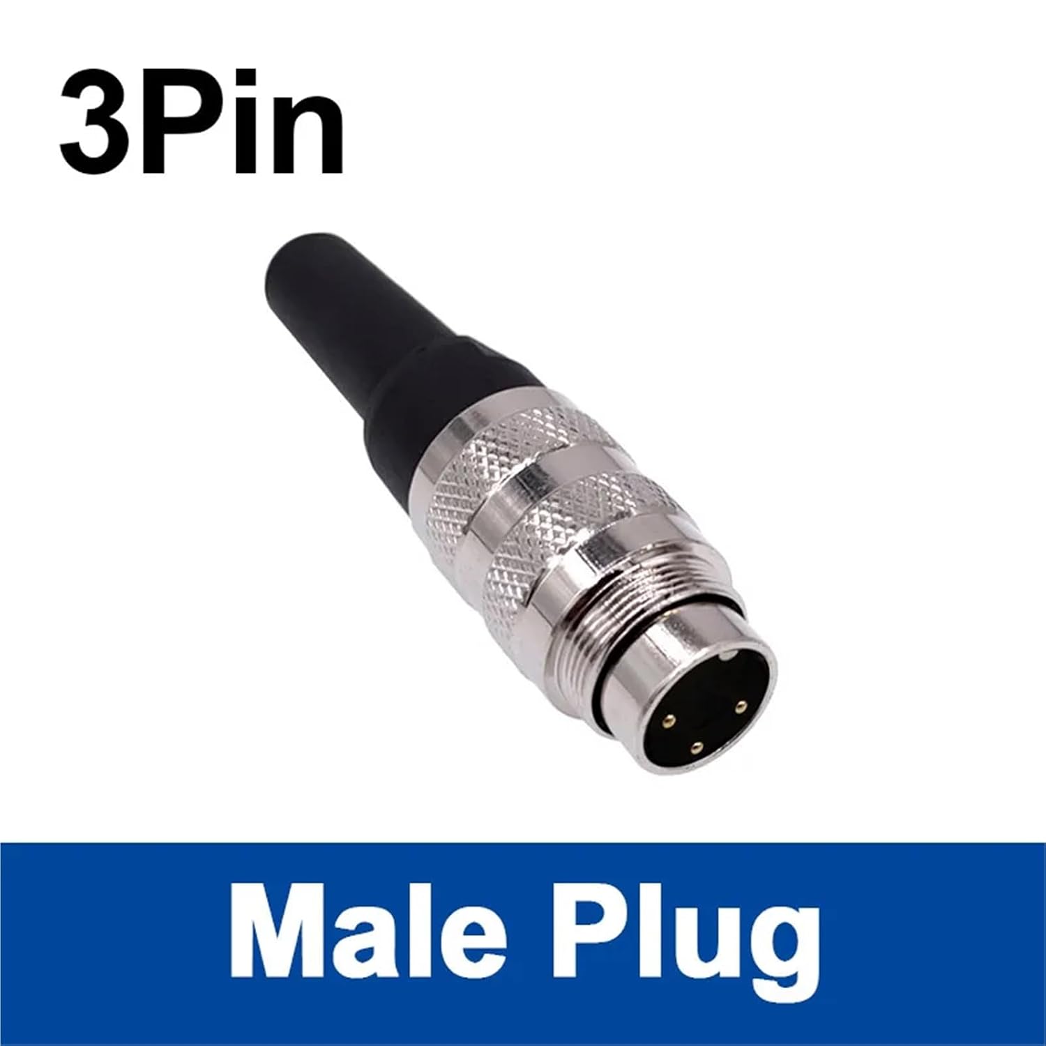 Sensor Connector M16 J09 Male Female Socket 2/3/4/5/6/7/8Pin Connectors 1Pcs(3Pin Plug)