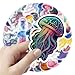 Kechup Cute Jellyfish Stickers for Water Bottles Luggage Phone, 60Pcs Ocean Sticker Gifts for Kids Teens Adults Vinyl Waterproof Stickers Aesthetic Sticker for Scrapbook