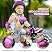 KUYOU Kids Knee Pads Elbow Pads Set - Adjustable Safety Protective Gear for Skating, Cycling, Skateboard, Scooter, and More Durable, Comfortable, All-Round Protection for Kids Ages 3-8