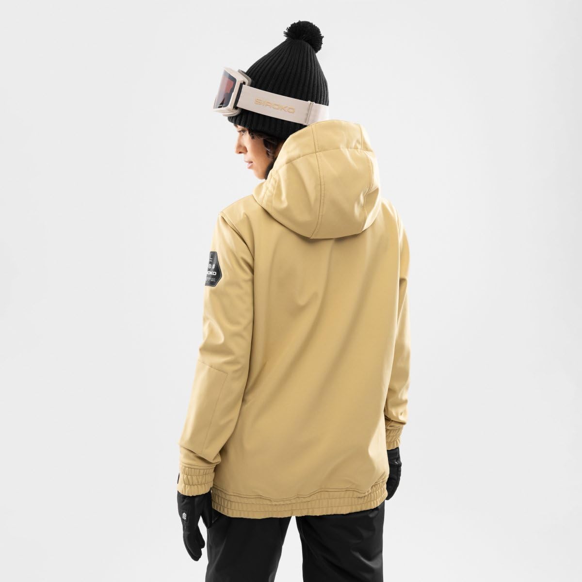 SIROKO Chaqueta para snowboard/esquí esquí y nieve W3-W Kamui Beige