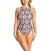 Produktbild Zoggs Damen Badeanzug Culture Jam Hi Front Eco Stoff einteilig M Braun/Mehrfarbig