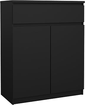 Tvilum Scottsdale 1 Drawer, 2 Door SideboardBlack Matte