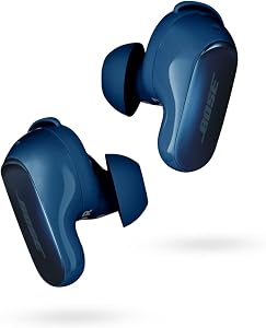 Bose QuietComfort Ultra Earbuds, Écouteurs sans Fil à réduction de Bruit, Écouteurs Bluetooth 5.3 avec Audio Spatial d’Une Grande autonomie, Bleu Sidéral – Édition Limitée