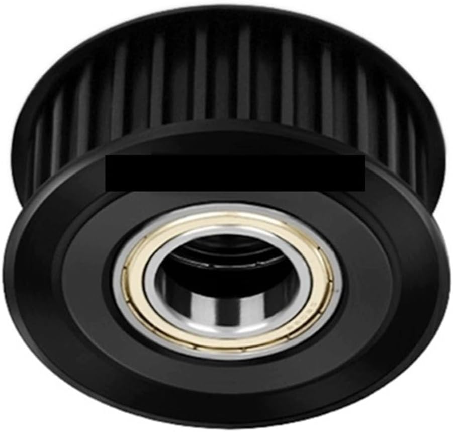 1pc 14 Teeth L Timing Idler Pulley Bore 5/6/7/8/10/12/15mm with Bearing Black Steel(12mm,21mm (for Belt 20mm))
