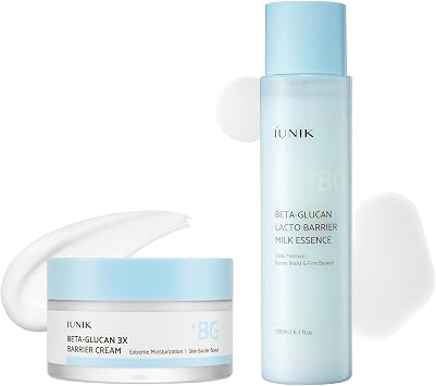 IUNIK 3X Barrier Moisture Duo - 3X Barrier Cream + Lacto Milk Essence for Stronger Skin Barrier & Hydration