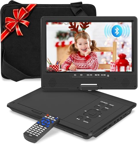 Reproductor de DVD para coche con Bluetooth y soporte de reposacabezas para viajes largos