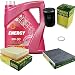 Produktbild EISENFELS Filter Set Inspektionspaket erstellt mit 5 L Motoröl MANNOL Energy 5W-30, MANN-FILTER Ölfilter, Luftfilter, Innenraumfilter, Dichtring