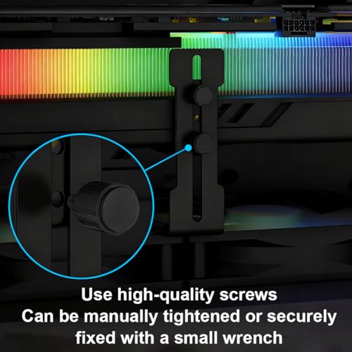 Image of ZORBES GPU Support Bracket, Graphics Card Holder with Adjustable Height 6-96mm, Anti-Sag Support Stand for PCIe Protection, Stable GPU Mount Compatible with Most ATX Cases & Graphics Cards