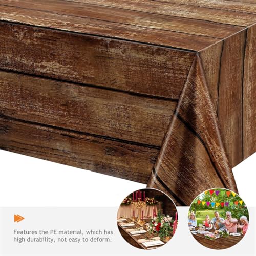 Nappe de fête western plastique durable chemin de table rustique anniversaire