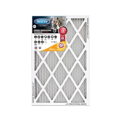 Bestair 4027969 20x20x1 Carbon 11 Merv Air Filter Pack of 6