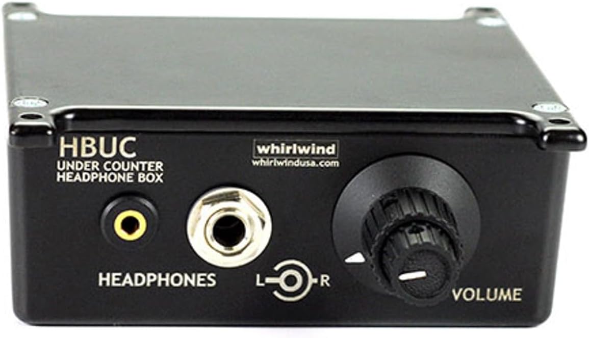 Whirlwind HBUC Under Counter Passive Stereo Headphone Control Box