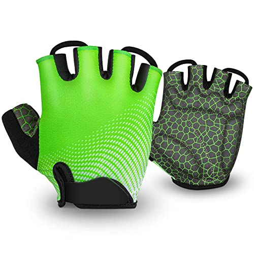 Gants de vélo Gant VTT Homme Demi-Doigts Respirant mitaine vélo rembourrés Cover