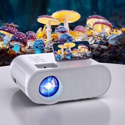 HOMPOW Projector, Native 1080P Full HD Projector H007 Cover