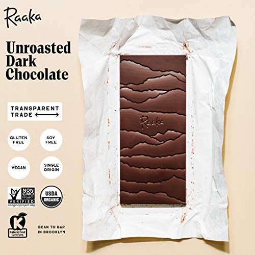 Raaka Chocolate Coconut Milk 60% Cacao Dark Chocolate | Gourmet Dark Chocolate Gift| Organic, Vegan, Dairy Free, Fair Trade, Soy Free, Non Gmo, Gluten Free, Kosher | 1.8Oz Bars, 6-Pack #TOP4