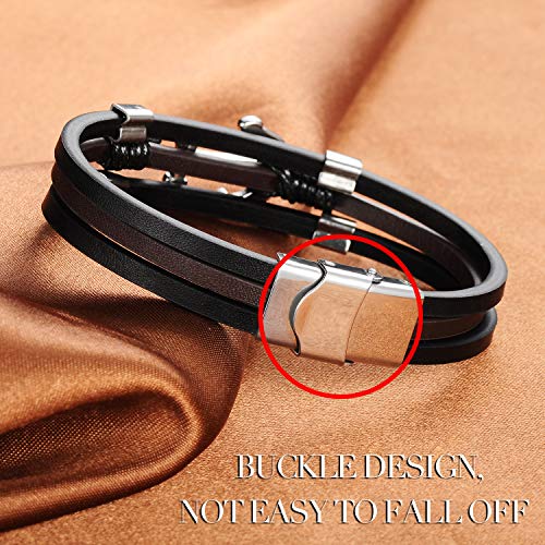 Unendlich Bracciale con ancora a U in acciaio