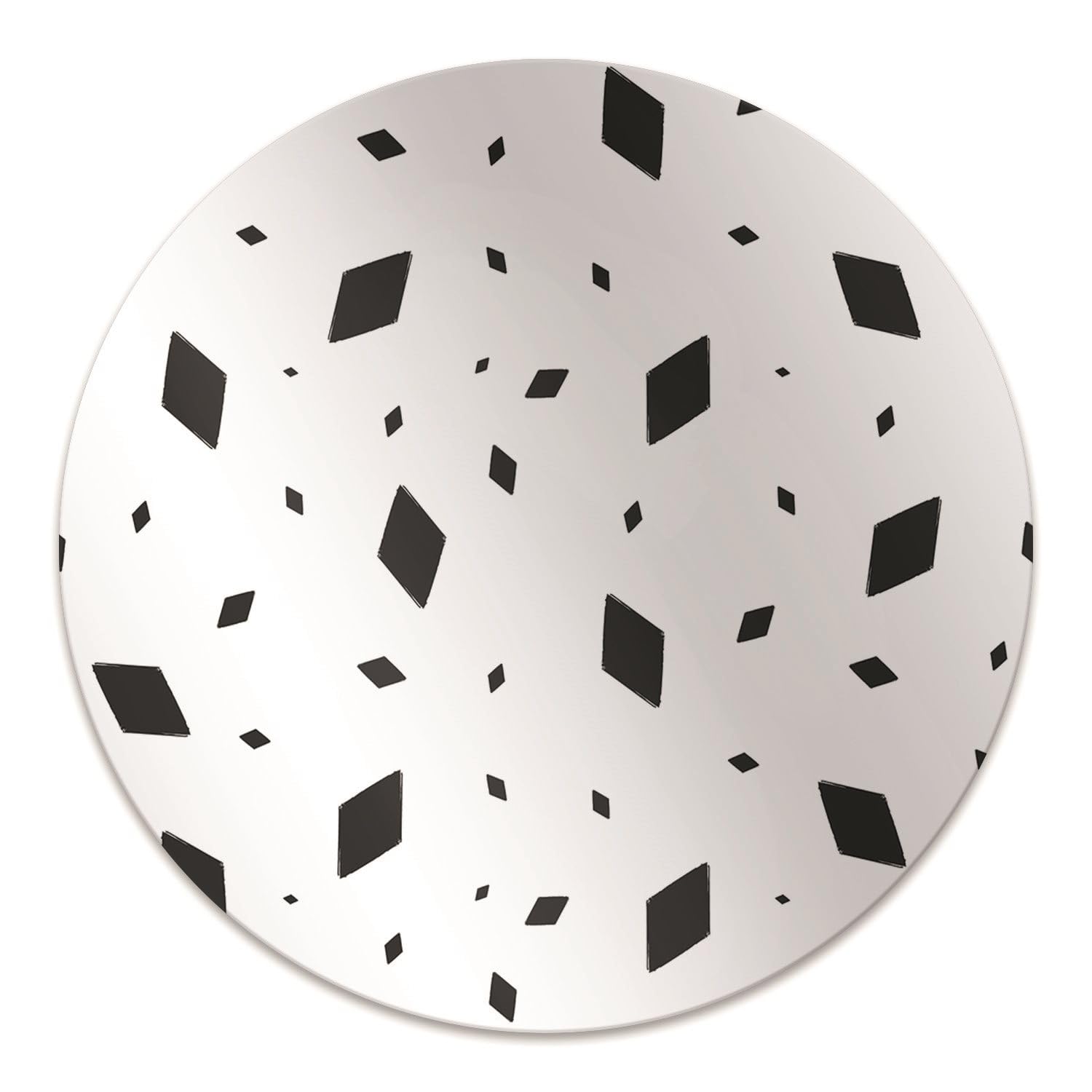 Tapis de chaise ø100 cm en PVC imperméable et antidérapant avec motifs géométriques pour le bureau