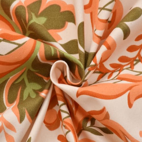 Image of Dahlia Elastic Fitted Glace Cotton California King Size (84x72x Upto 8 Inches) Bedsheet with 2 Pillow Covers-200TC (Matka, Brown Color)
