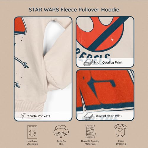 Image of STAR WARS Fleece Pullover Hoodie Little Kid to Big Kid Sizes (4-18-20)