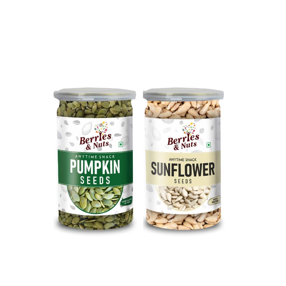 Berries And Nuts Pumpkin Seeds & Sunflower Seeds Combo | Pumpkin 200 Grams & Sunflower 200 Grams (B0B3TRDBVH) Amazon Price History, Amazon Price Tracker