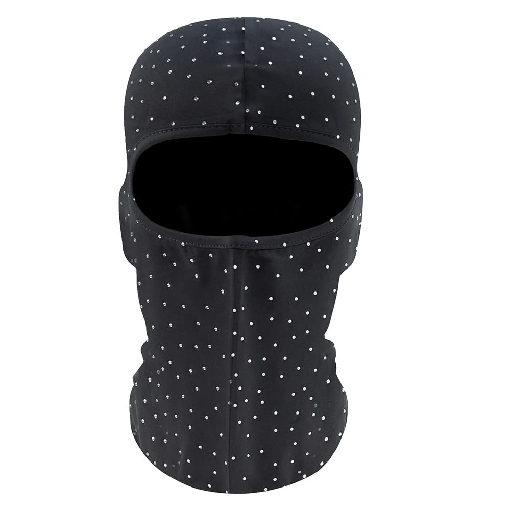 Balaclava Shiesty Ski Mask for Women Summer Bling Sequins Face Mask Cooling Neck Gaiter for Motorcycle Cycling