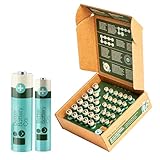 Better Battery Alkaline AAA and AA Batteries – Long Lasting Performance Carbon Neutral with Storage Box Recycling Program 20x Batteries, (BBCAA20AAA20)