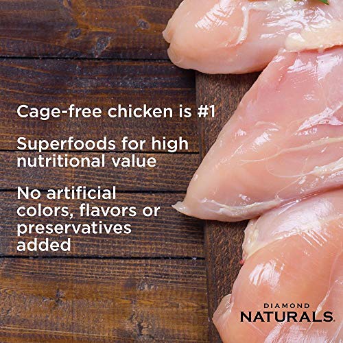 Diamond Naturals Real Meat Premium Small & Medium Breed Formulas Dry Dog Food with Protein, Probiotics and Antioxidants, Chicken and Rice, 6 pounds - Thumbnail 2