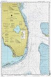 Historic Pictoric Map - Cape Canaveral to Key West, 1999 Nautical NOAA Chart - Florida (FL) - Vintag